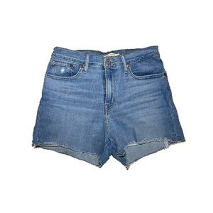Levi’s Medium Wash Hi-Rise Shorts